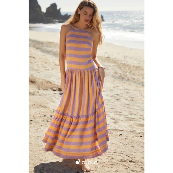 Anthropologie Grommet Halter Maxi Dress Size XL - Picture 1 of 9
